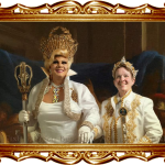 Golden Sapphire Peacock Emperor Karen Stone & Imperial Golden Peacock Empress Sasha Meadows